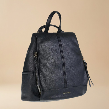 Pierre Cardin Eco-Leather Backpack with Front Pockets
