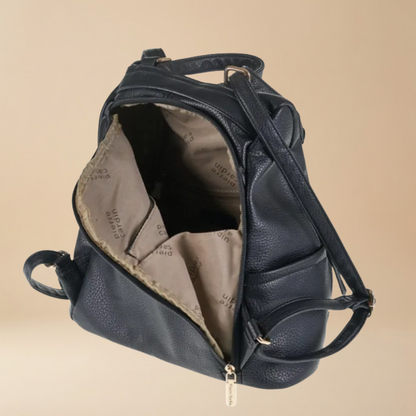 Pierre Cardin Eco-Leather Backpack with Front Pockets