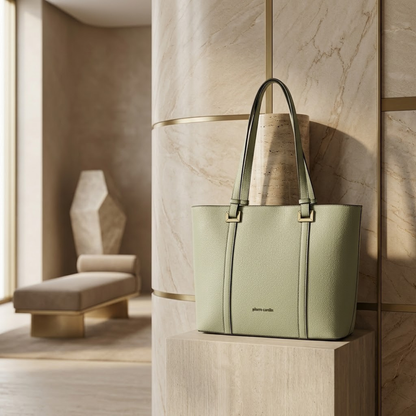 Pierre Cardin “Eleganza Pura” Eco-Leather Tote Bag