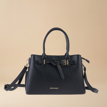 Pierre Cardin “Elegante” Eco-Leather Handbag in White