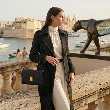 Pierre Cardin “Riviera Intreccio” Straw Shoulder Bag