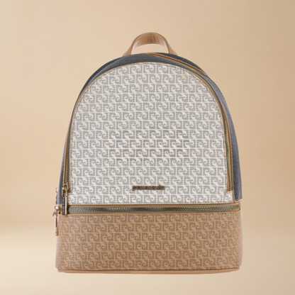 Pierre Cardin “Cielo Monogramma” Eco-Leather Backpack