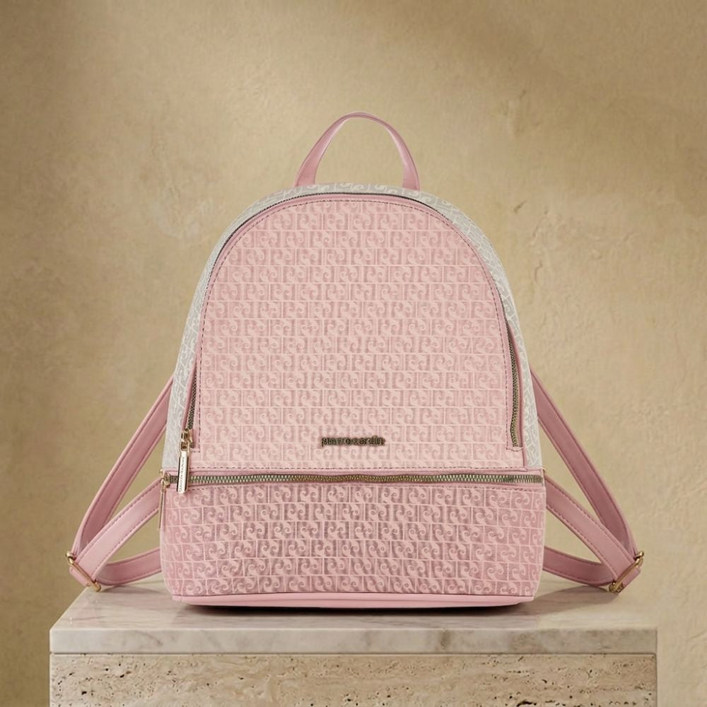 Pierre Cardin “Cielo Monogramma” Eco-Leather Backpack