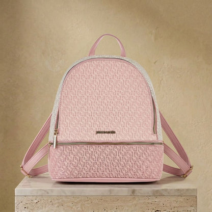 Pierre Cardin “Cielo Monogramma” Eco-Leather Backpack