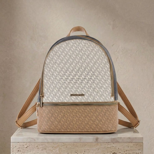 Pierre Cardin “Cielo Monogramma” Eco-Leather Backpack