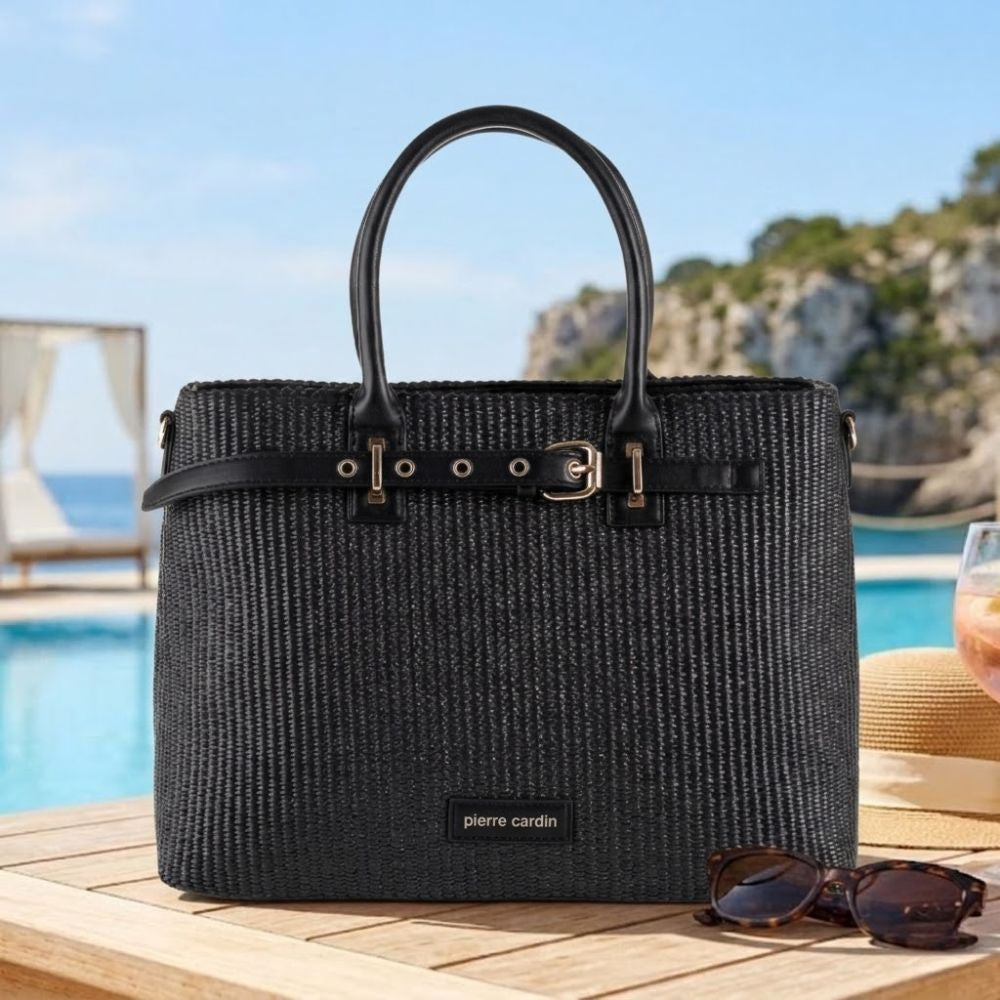 Pierre Cardin “Paglia Classica” Straw Handbag