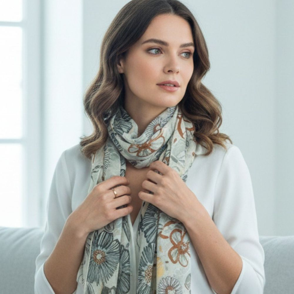 Laura Biagiotti “Fiore Voile” Scarf