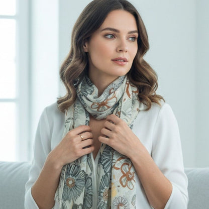 Laura Biagiotti “Fiore Voile” Scarf