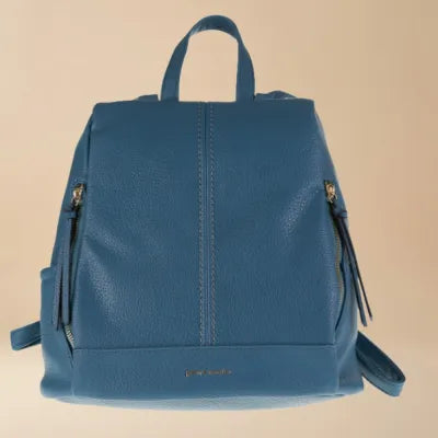 Pierre Cardin Eco-Leather Backpack with Front Pockets